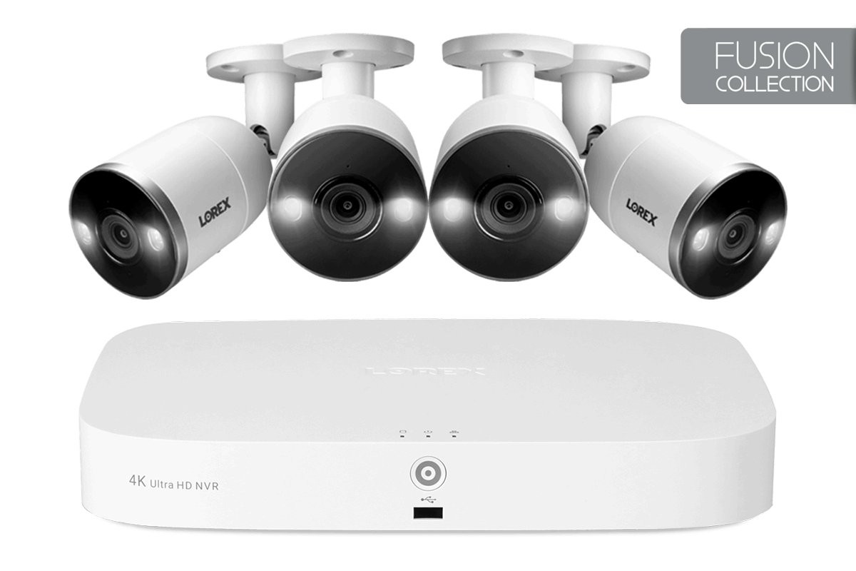 Lorex 4K Hd Nvr 4 Camera Home Security Camera System